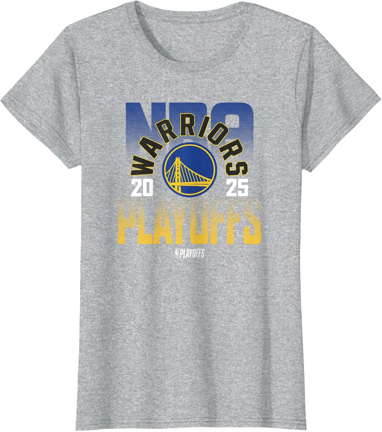 image:imageNBA Official Golden State Warriors 2025 Playoffs TShirtHeather Grey
