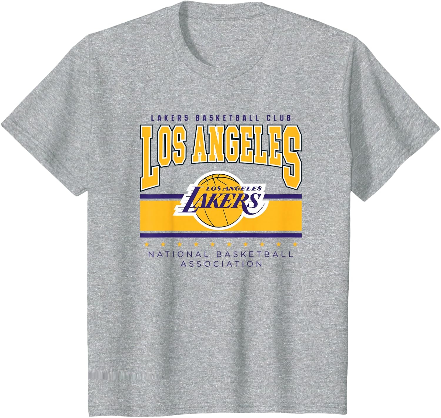 image:imageNBA Official Los Angeles Lakers Up Top TShirtHeather Grey