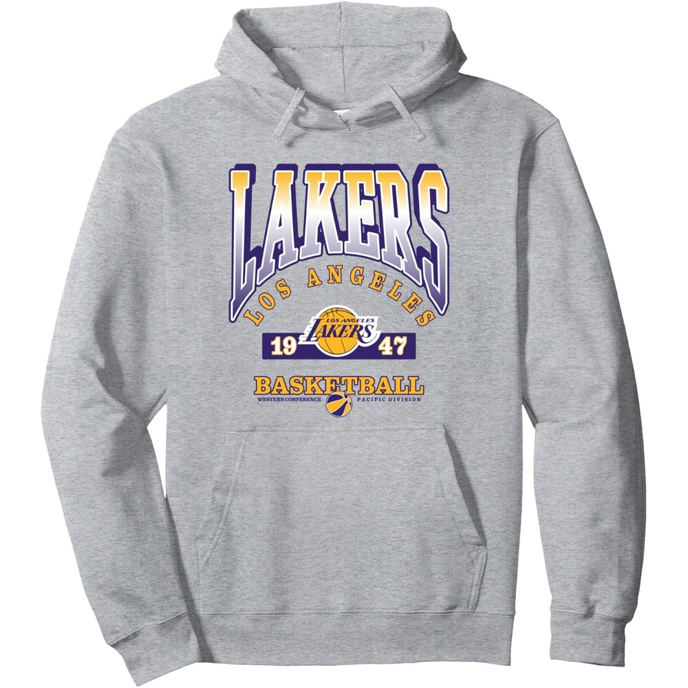 image:imageNBA Los Angeles Lakers Homecourt Advantage Pullover HoodieHeather Grey