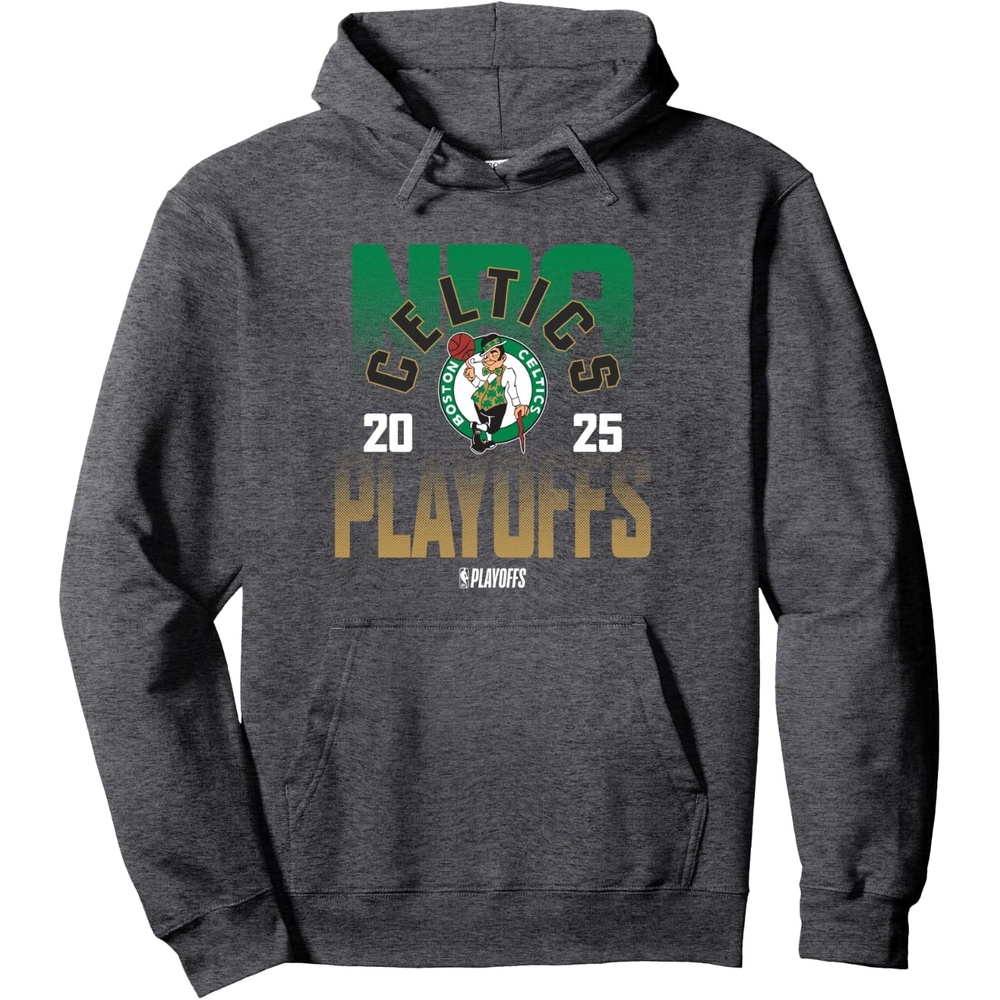 image:imageNBA Official Boston Celtics Playoffs 2025 Pullover HoodieDark Heather Grey