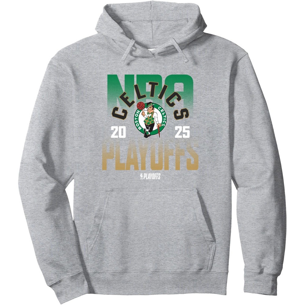 image:imageNBA Official Boston Celtics Playoffs 2025 Pullover HoodieHeather Grey