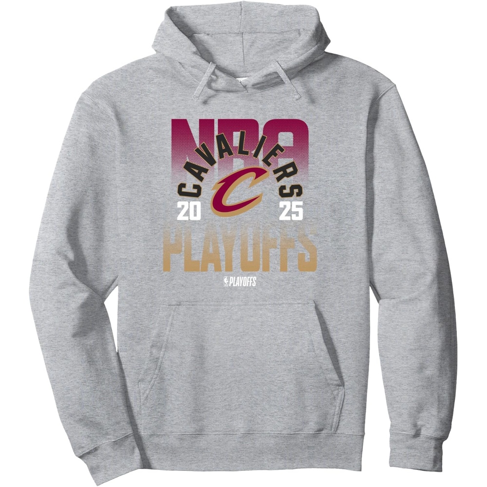 image:imageNBA Official Cleveland Cavaliers Playoffs 2025 Pullover HoodieHeather Grey