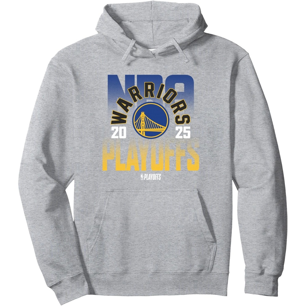 image:imageNBA Official Golden State Warriors Playoffs 2025 Pullover HoodieHeather Grey