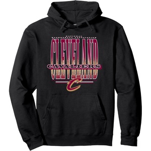 NBA Cleveland Cavaliers Stretch Pullover Hoodie(Black)