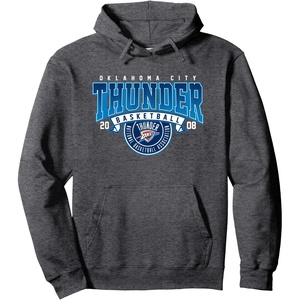 NBA Oklahoma City Thunder Coming At Ya Pullover Hoodie(Dark Heather Grey)