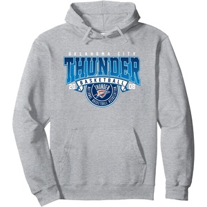 NBA Oklahoma City Thunder Coming At Ya Pullover Hoodie(Heather Grey)