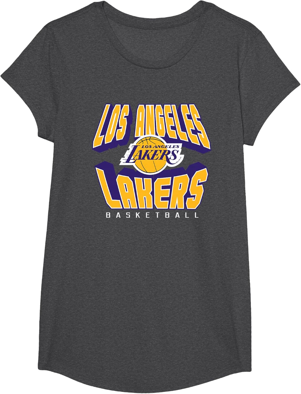 image:imageNBA Official Los Angeles Lakers Blowin Up TShirtDark Heather Grey