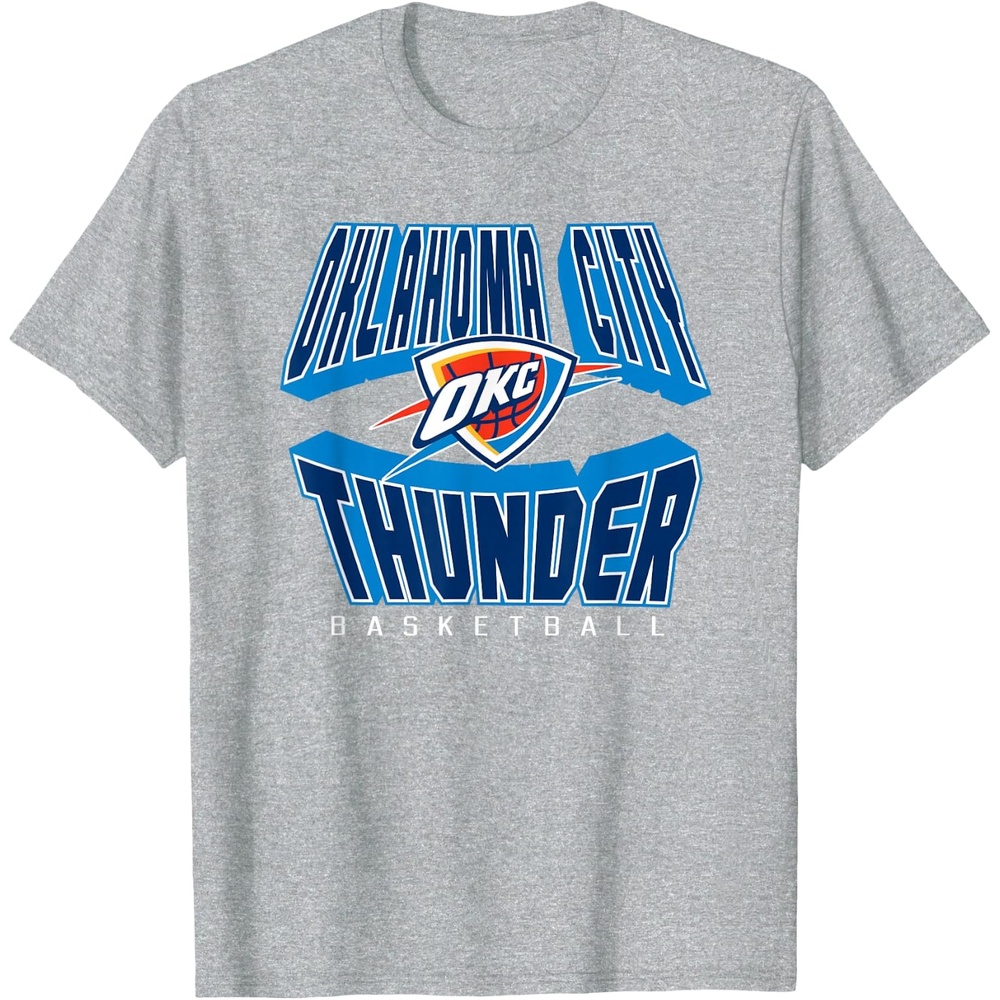 image:imageNBA Official Oklahoma City Thunder Blowin Up TShirtHeather Grey