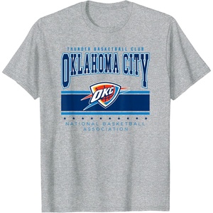 NBA Official Oklahoma City Thunder Up Top T-Shirt(Heather Grey)