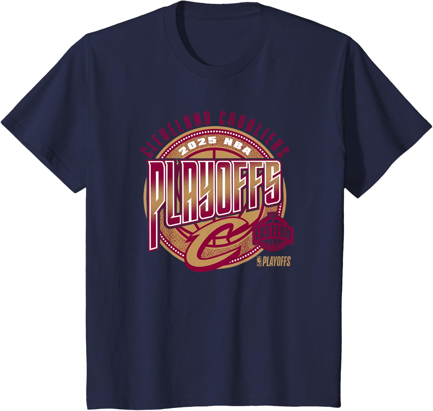 image:imageNBA Official Cleveland Cavaliers 2025 Playoffs Game Day TShirtNavy Blue