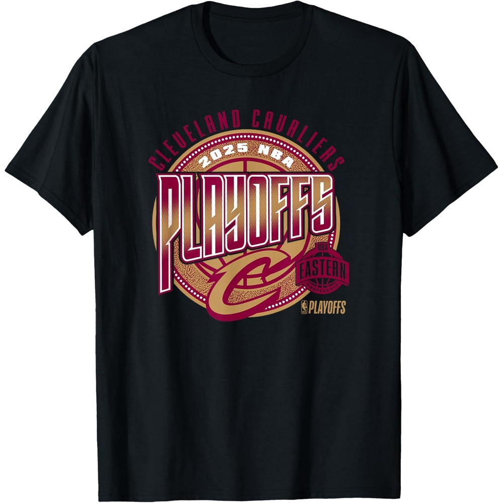 image:imageNBA Official Cleveland Cavaliers 2025 Playoffs Game Day TShirtBlack