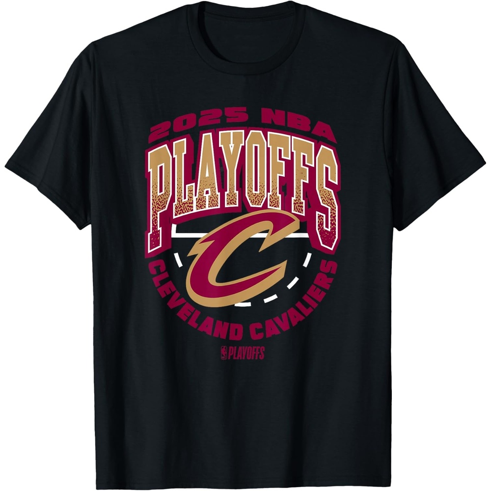 image:imageNBA Official Cleveland Cavaliers Exclusive 2025 Playoffs TShirtBlack