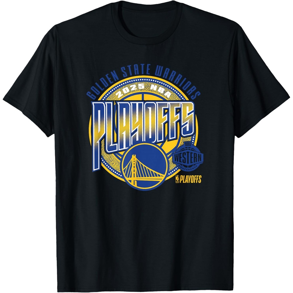 image:imageNBA Official Golden State Warriors 2025 Playoffs Game Day TShirtBlack