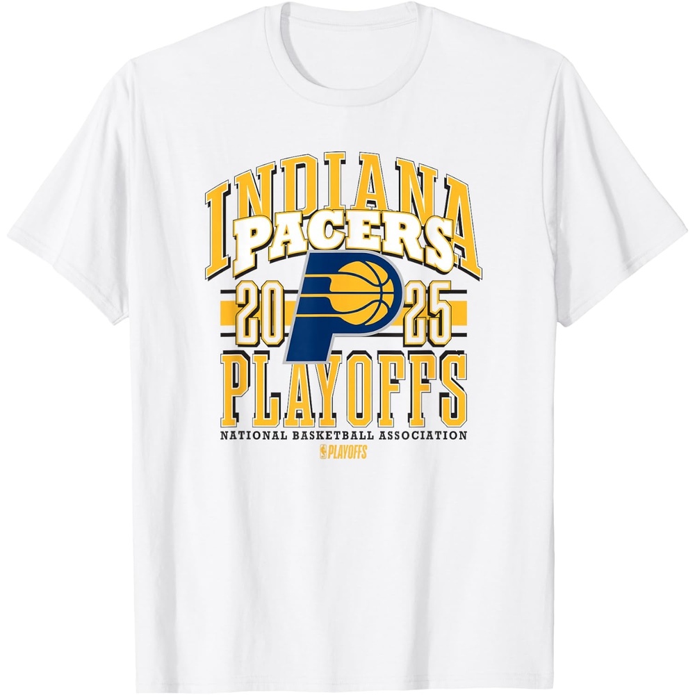 image:imageNBA Official Indiana Pacers 2025 Playoffs Showtime TShirtWhite