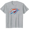 NBA Oklahoma City Thunder Officially Licensed T-Shirt, Small, Black(Heather Grey)
