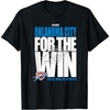 NBA Official Oklahoma City Thunder for The Win 2025 Playoffs T-Shirt(Black)